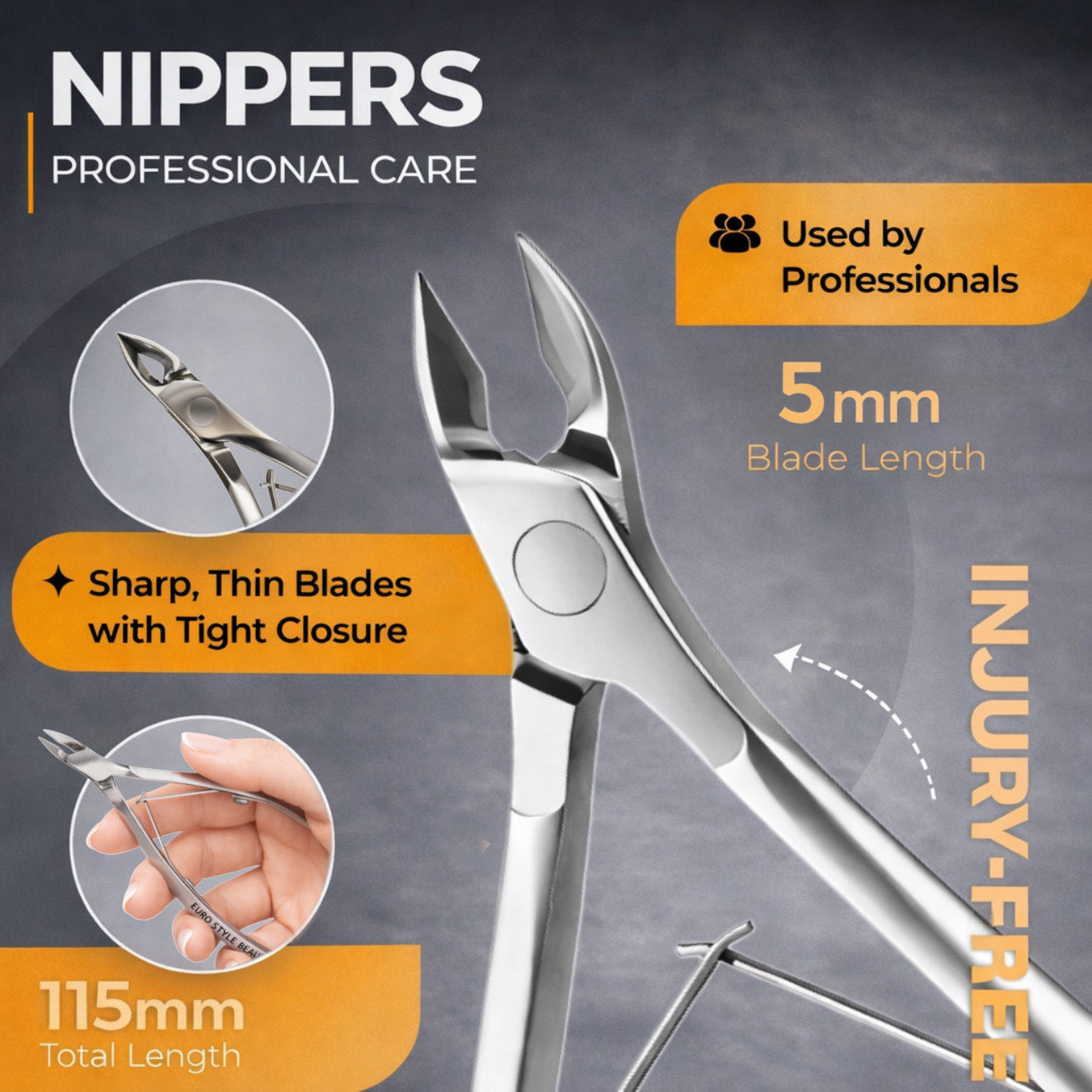 Professional Cuticle Nippers - Euro Style Beauty